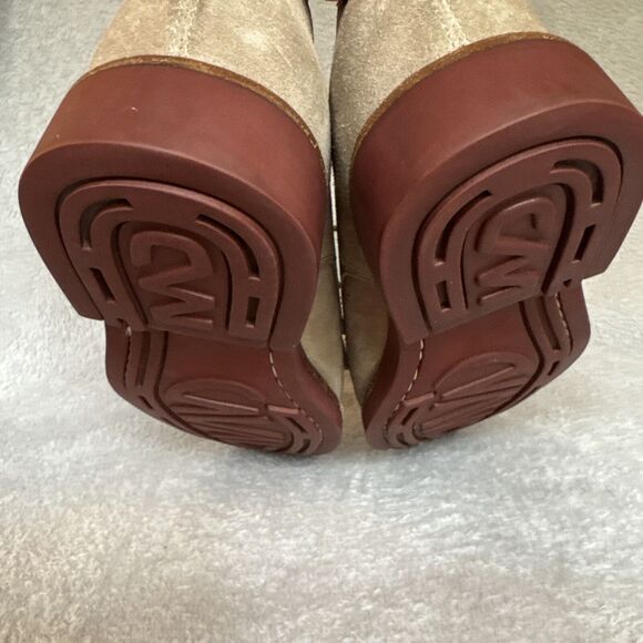 Polo Ralph Lauren Camel Suede Derby Oxford Lace Up Shoe 8D Wide Preppy Grandpa - Picture 7 of 16